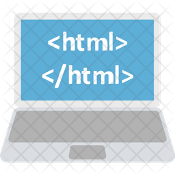 HTML Coding Icon - Download in Flat Style