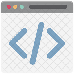 HTML Coding Icon - Download in Flat Style