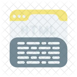 Html Coding  Icon