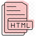 Html Datei Farbe Schatten Dunne Linie Symbol Symbol