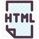 인터넷 기술 Html 파일 Html 코드 아이콘