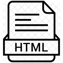 Html file Icon - Download in Line Style