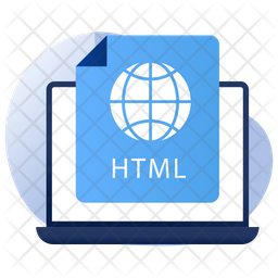 HTML File Icon - Download in Flat Style