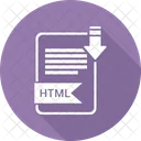 Html Extension Document Icon