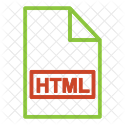 Html File Icon - Download in Line Style