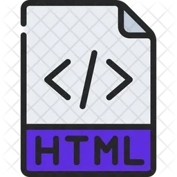 HTML 파일  아이콘