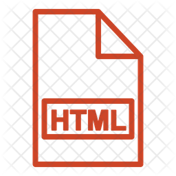 Html File Icon - Download in Line Style