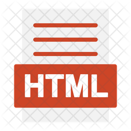 Html File Icon - Download in Flat Style