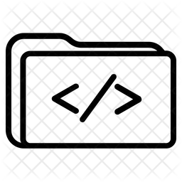 Html Folder Icon - Download in Line Style