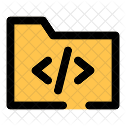 Html Folder Icon - Download in Colored Outline Style
