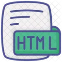 Html Hypertext Markup Language Color Outline Style Icon Icono