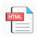 Html Archivo Html Formato De Archivo Icono