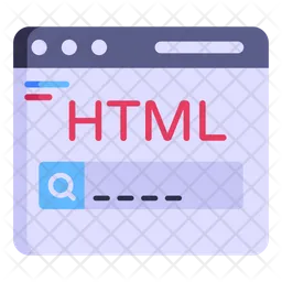 HTML Language  Icon