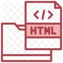 HTML Ordner HTML Datei Programmierordner Symbol