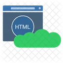 HTML Tecnologia Nube Icono