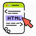 Codificacao Html Programacao Html Linguagem Html Ícone