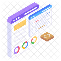 Html Programming Icon - Download in Isometric Style