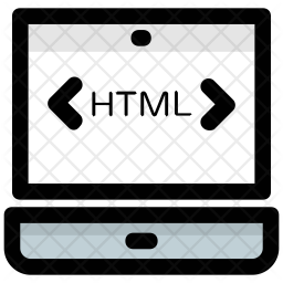 HTML programming Icon - Download in Colored Outline Style