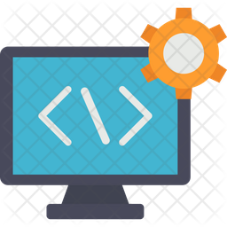 Html setting Icon - Download in Flat Style