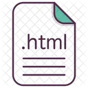 HTML Texto Archivo Icono