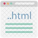 Web Html Extensao Html Ponto Html Ícone