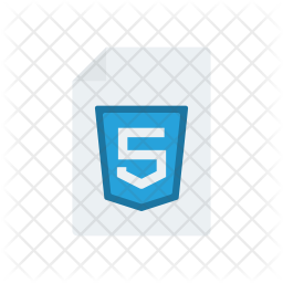 Html5 Icon - Download in Flat Style