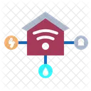 Hub De Automacao Residencial Controle Inteligente Gerenciador De Dispositivos Ícone
