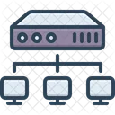 Hub Networking Connect Icon