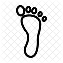 Pie Desnudo Masaje Icono
