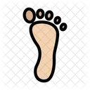 Pie Desnudo Masaje Icono
