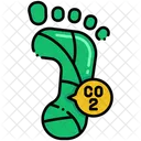 Huella de carbono  Icono