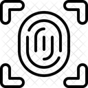 Huella Dactilar Biometrica Identificacion Icono