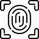 Huella Dactilar Biometrica Identificacion Icono