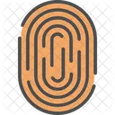 Huella Digital Acceso Biometrico Icono