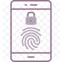 Huella Digital Movil Telefono Inteligente Bloqueo Icono