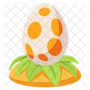 Huevo Cascara De Huevo Huevo De Pascua Icono