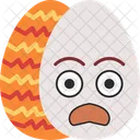Huevo De Pascua Temeroso Pascua Temeroso Icono