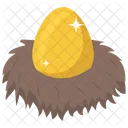Huevo De Oro Huevo De Pascua Huevo Decorativo Icon