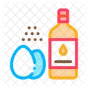 Mantequilla Huevos Pimientos Icono