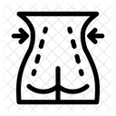 Huften Huftbereich Beckenregion Symbol