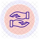 Hug Hands Color Circle Icon Icon