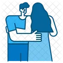 Hug Beloved Couple Icon