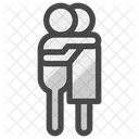Hug People Embrace Icon