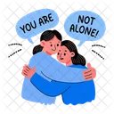 Hugging Support Empathy Icon