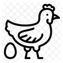 Huhn Henne Ei Symbol
