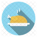 Huhn Beinstuck Essen Symbol