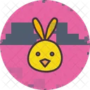 Huhn Ostern Hase Symbol