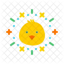 Huhn Ostern Festival Symbol