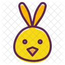 Huhn Ostern Hase Symbol