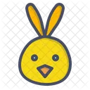 Huhn Ostern Hase Symbol